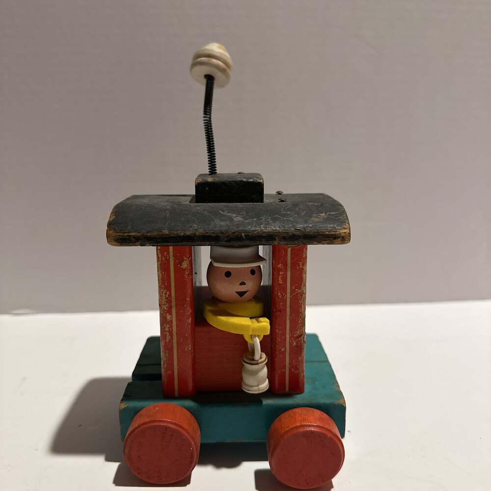 Vintage 1963 Fisher Price Huffy Puffy Wooden Train